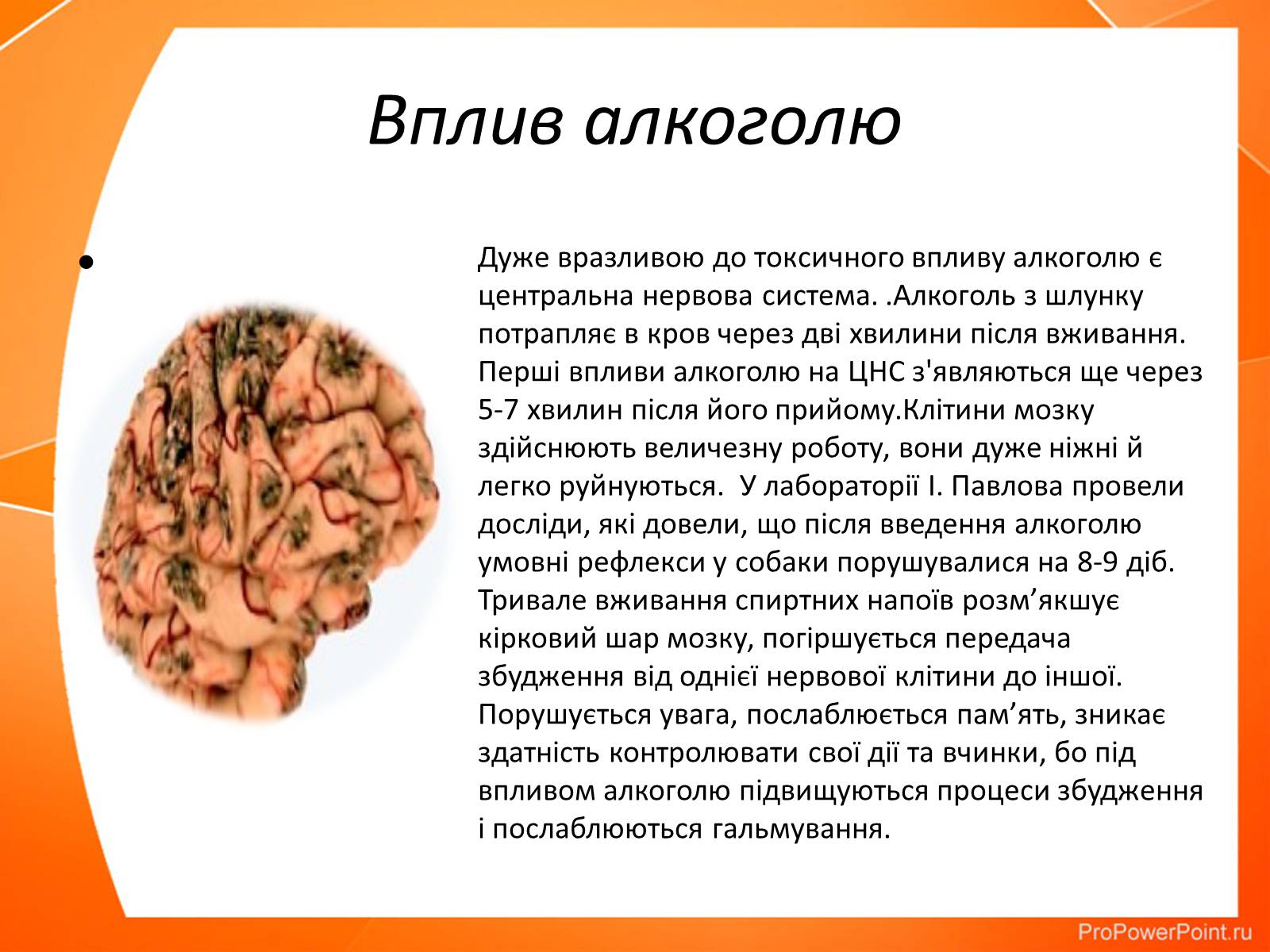 Презентація на тему «Вплив алкоголю та нікотину на нервову систему» - Слайд #2 Презентація на тему «Вплив алкоголю та нікотину на нервову систему» - Слайд #2