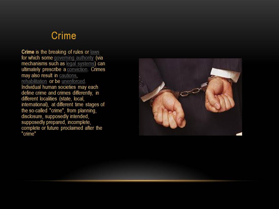 Презентація на тему «Crime» - Слайд #3 Презентація на тему «Crime» - Слайд #3