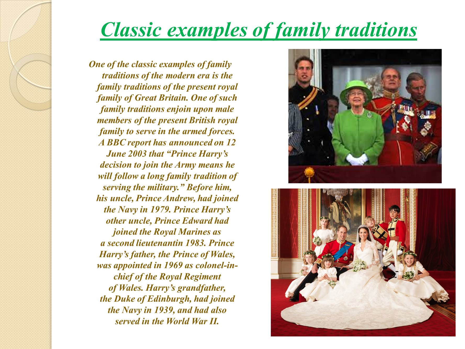 Презентація на тему «Family Traditions» - Слайд #5 Презентація на тему «Family Traditions» - Слайд #5