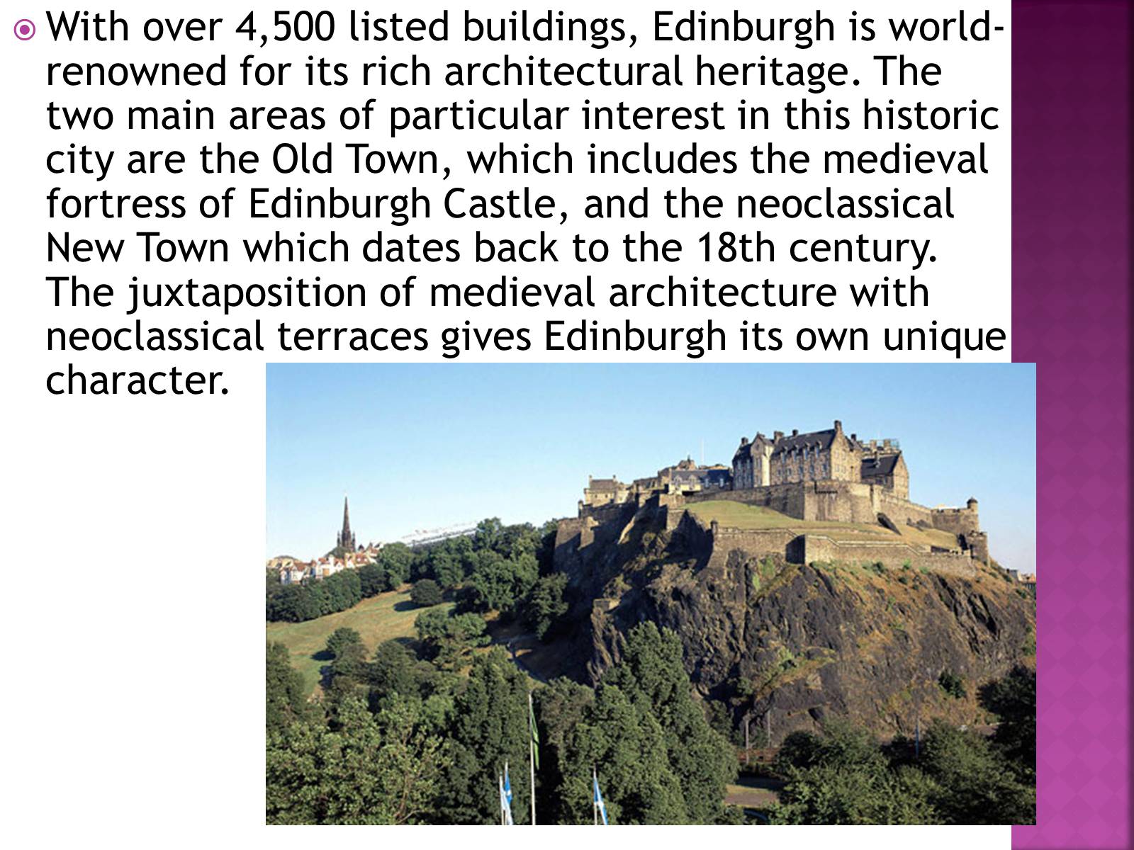 Презентація на тему «Edinburgh» (варіант 2) - Слайд #9 Презентація на тему «Edinburgh» (варіант 2) - Слайд #9