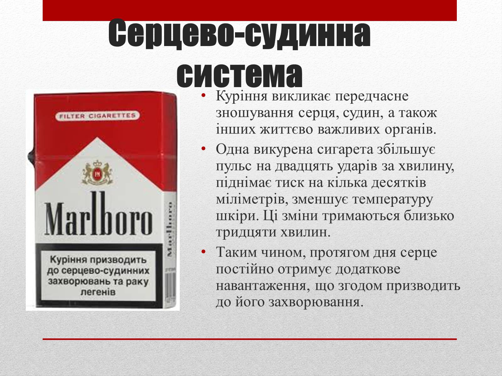 Презентація на тему «Вплив тютюну на людину» - Слайд #4 Презентація на тему «Вплив тютюну на людину» - Слайд #4