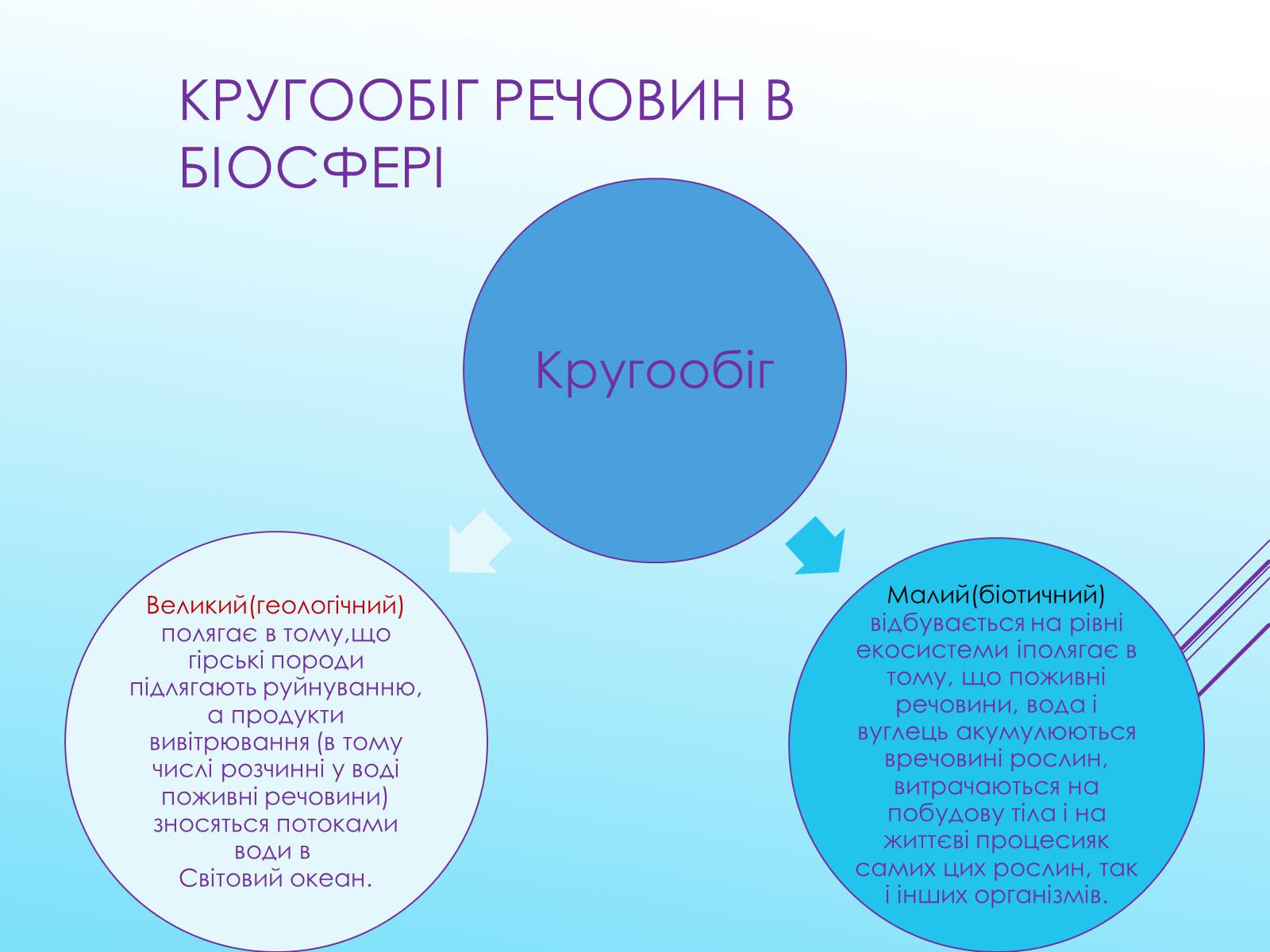 Презентація на тему «Кругообіг речовин у природі» (варіант 3) - Слайд #4 Презентація на тему «Кругообіг речовин у природі» (варіант 3) - Слайд #4