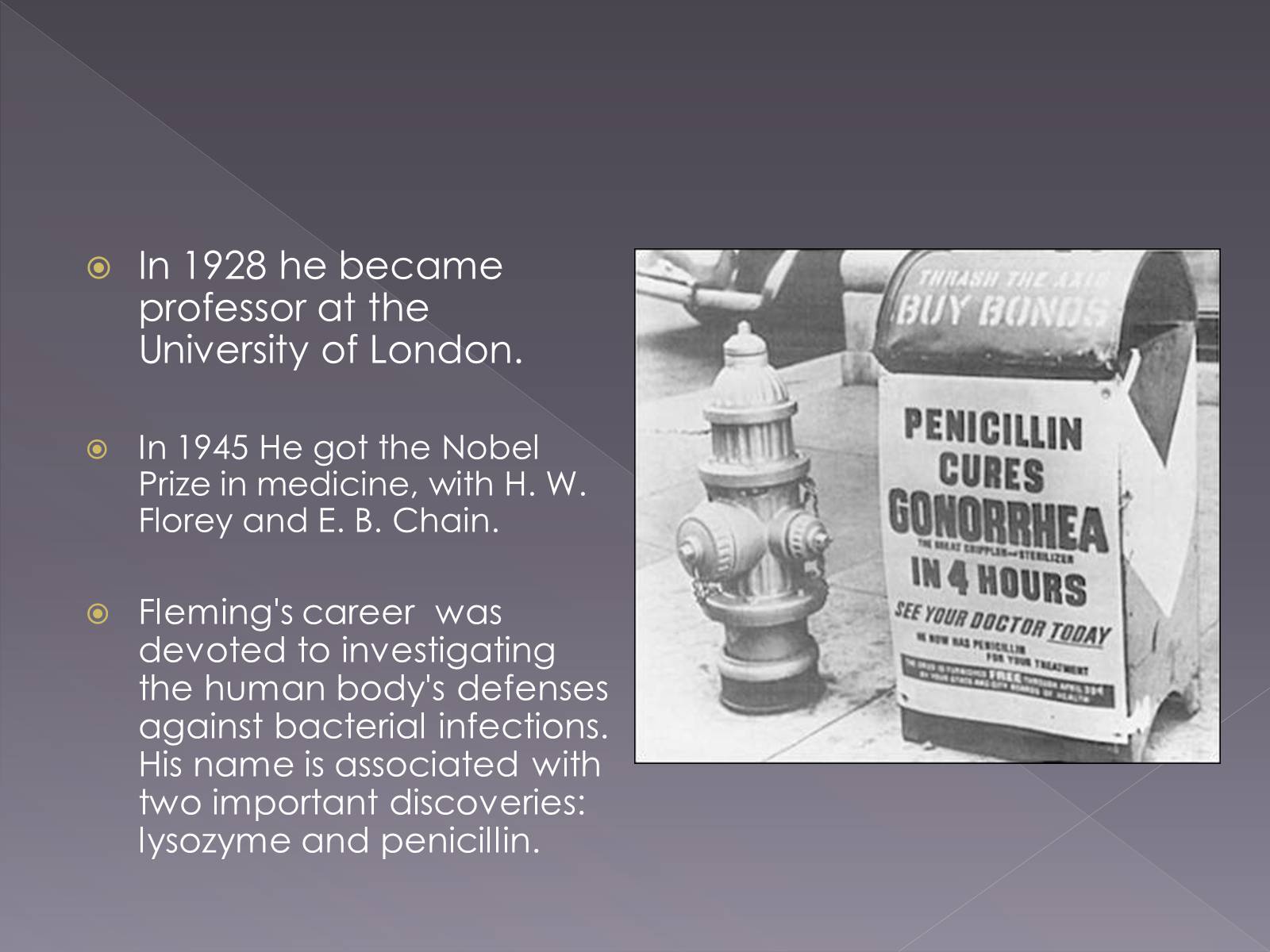 Презентація на тему «Alexander Fleming» (варіант 1) - Слайд #5 Презентація на тему «Alexander Fleming» (варіант 1) - Слайд #5