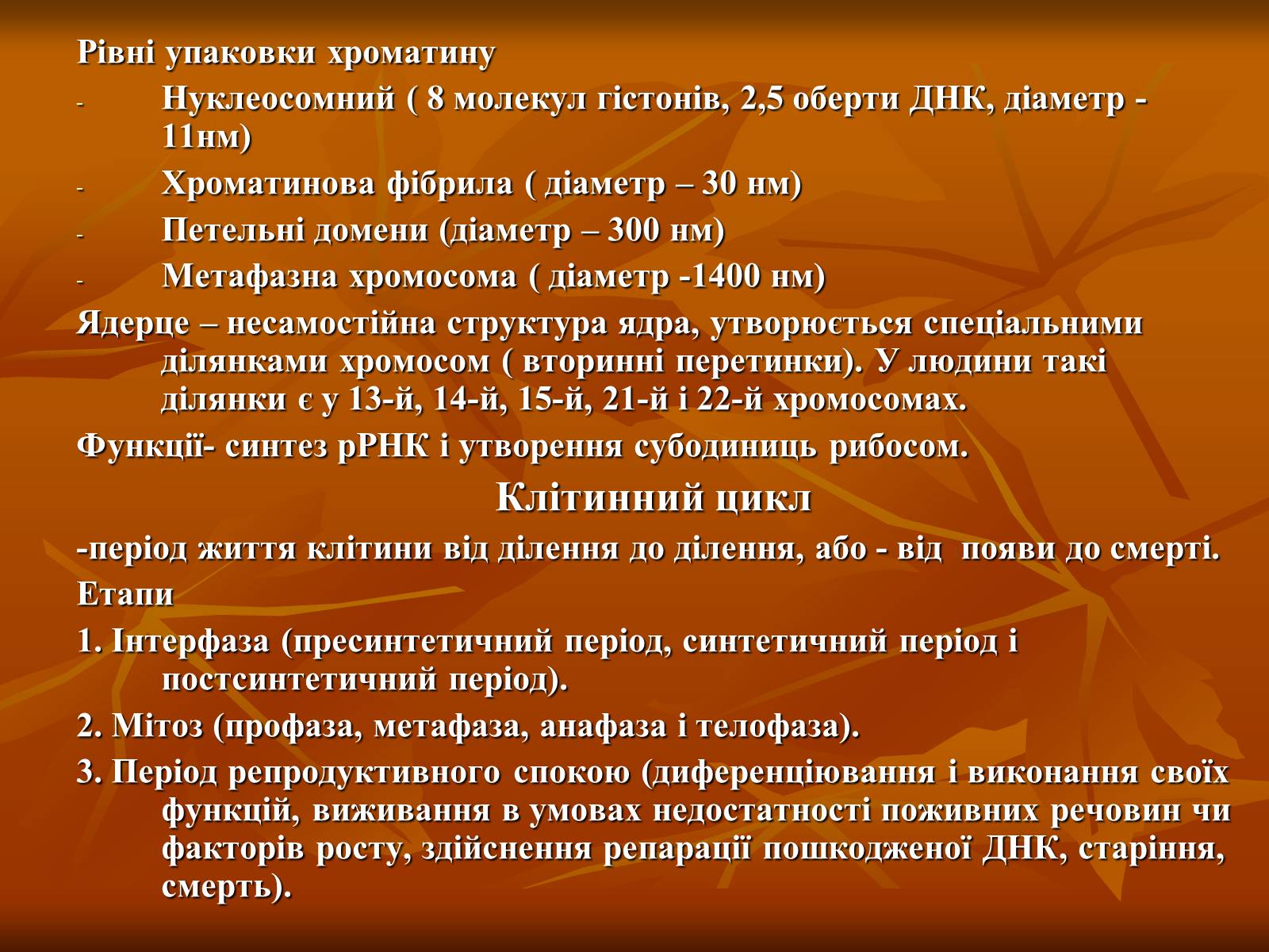 Презентація на тему «Основи цитології» - Слайд #39 Презентація на тему «Основи цитології» - Слайд #39
