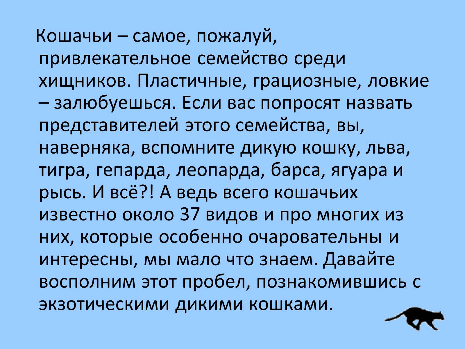 Презентація на тему «Дикие кошки» - Слайд #2 Презентація на тему «Дикие кошки» - Слайд #2