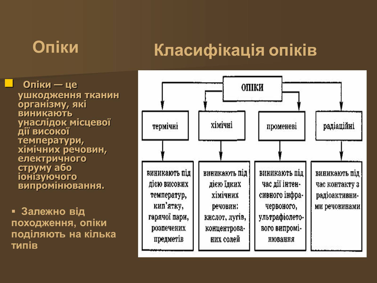 Презентація на тему «Опіки» (варіант 3) - Слайд #2 Презентація на тему «Опіки» (варіант 3) - Слайд #2
