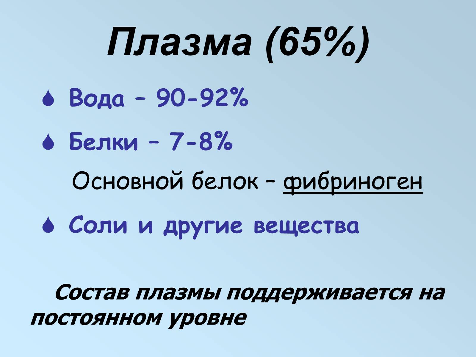 Презентація на тему «Внутренняя среда организма» (варіант 1) - Слайд #7 Презентація на тему «Внутренняя среда организма» (варіант 1) - Слайд #7
