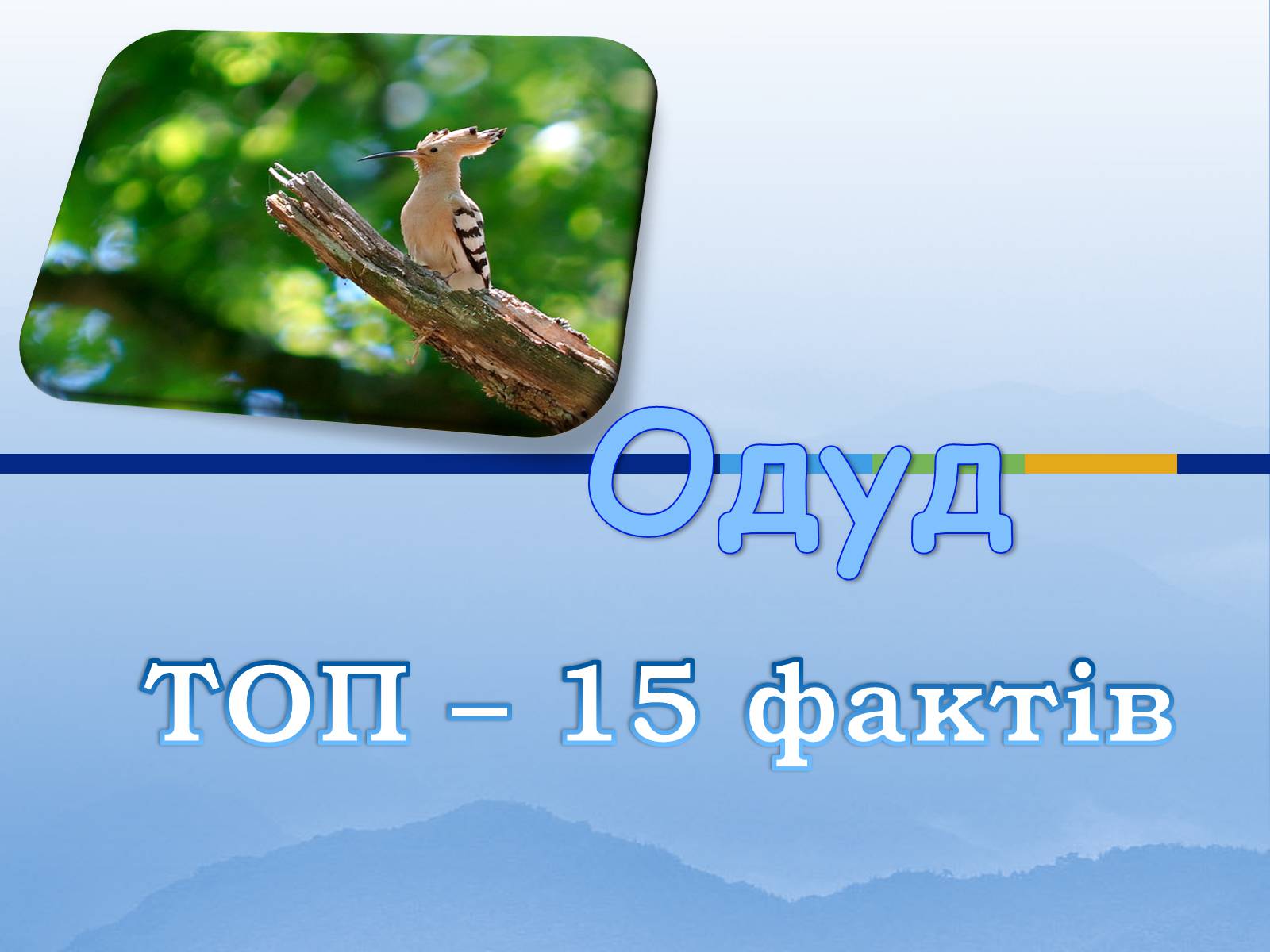 Презентація на тему «Одуд» - Слайд #1 Презентація на тему «Одуд» - Слайд #1