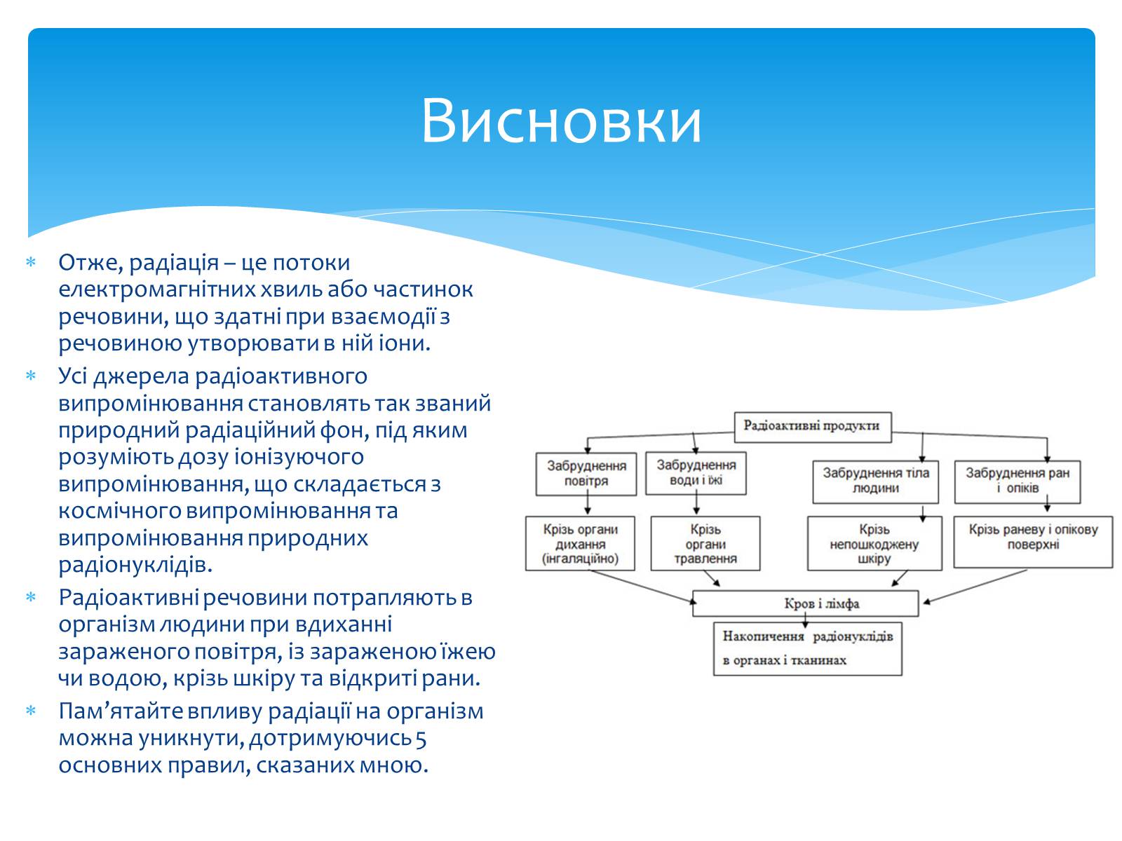 Презентація на тему «Біологічний вплив радіоактивного випромінювання» (варіант 2) - Слайд #30 Презентація на тему «Біологічний вплив радіоактивного випромінювання» (варіант 2) - Слайд #30