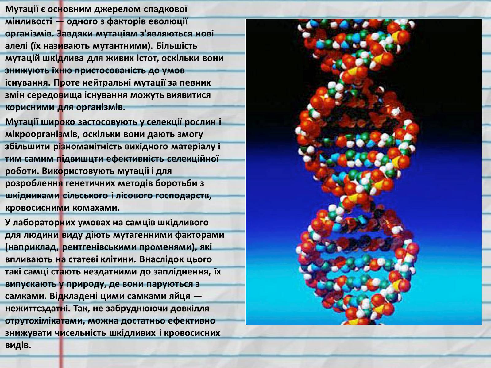 Презентація на тему «Причини мутацій» (варіант 1) - Слайд #8 Презентація на тему «Причини мутацій» (варіант 1) - Слайд #8