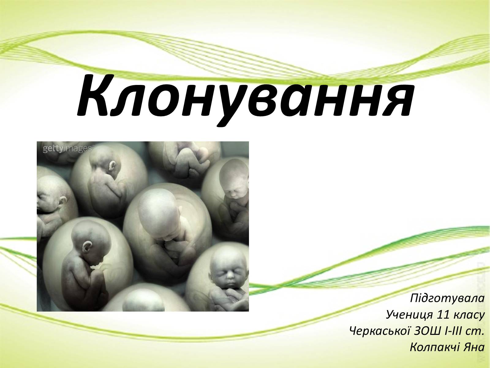 Презентація на тему «Клонування» (варіант 12) - Слайд #1 Презентація на тему «Клонування» (варіант 12) - Слайд #1