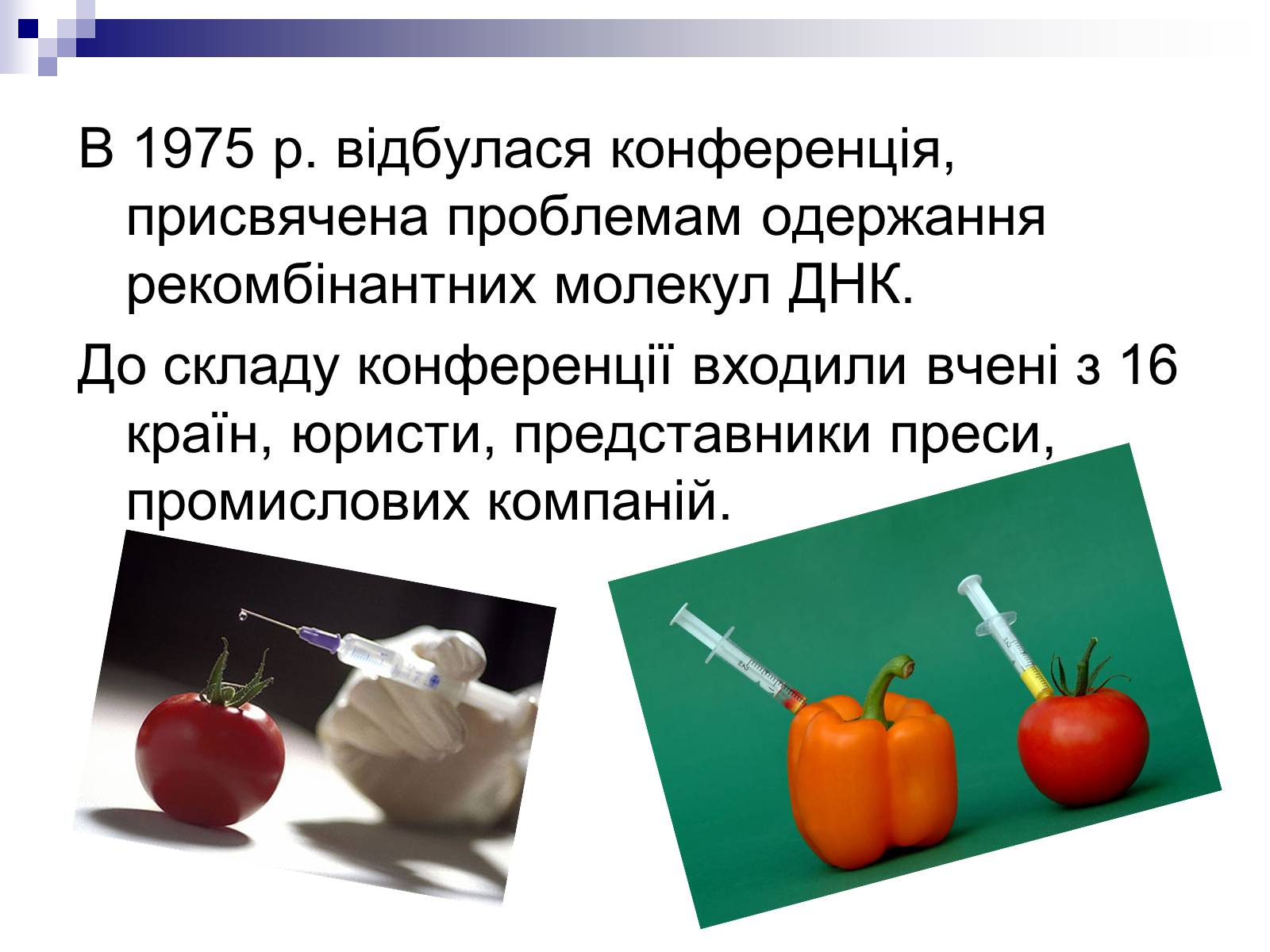 Презентація на тему «Генетична інженерія» (варіант 2) - Слайд #7 Презентація на тему «Генетична інженерія» (варіант 2) - Слайд #7