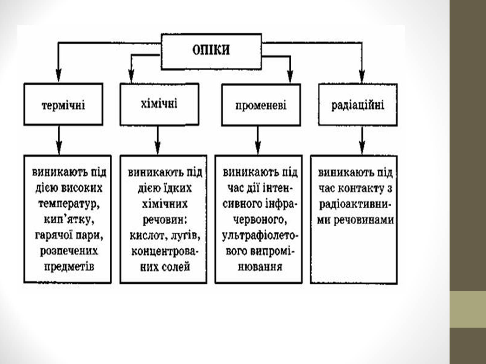 Презентація на тему «Опіки» (варіант 10) - Слайд #3 Презентація на тему «Опіки» (варіант 10) - Слайд #3
