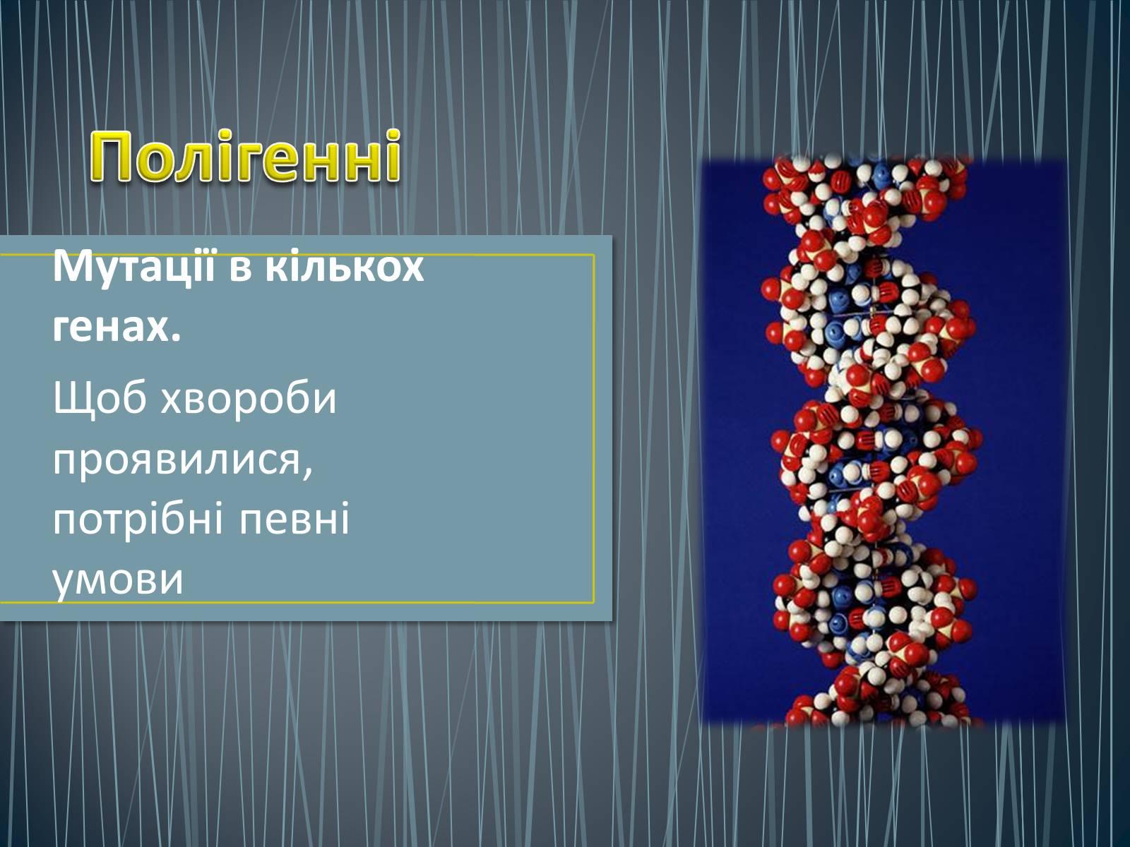 Презентація на тему «Типи генетичних хвороб людини» (варіант 3) - Слайд #11 Презентація на тему «Типи генетичних хвороб людини» (варіант 3) - Слайд #11