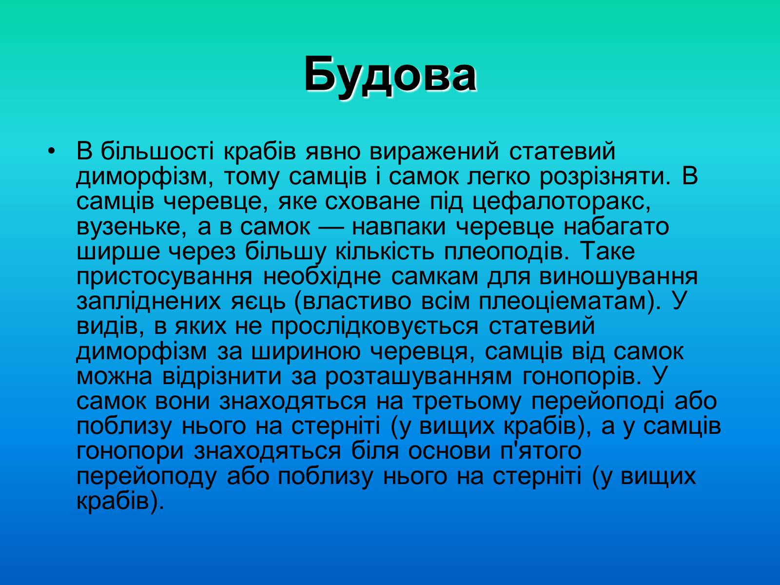 Презентація на тему «Краби» - Слайд #6 Презентація на тему «Краби» - Слайд #6