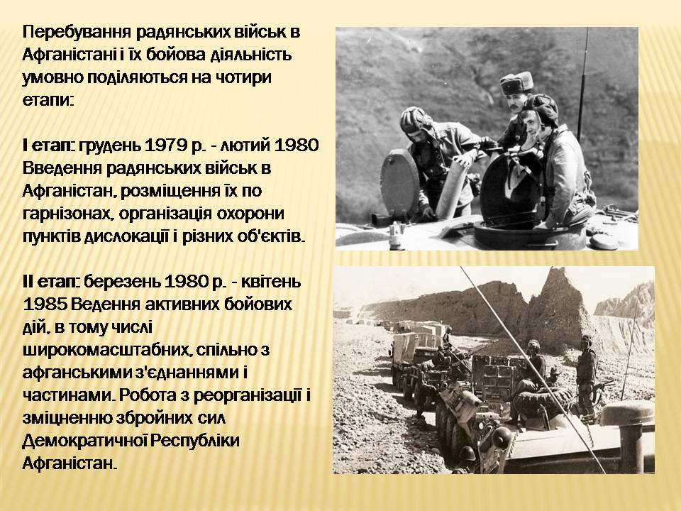 Презентація на тему «Афганська війна (1979—1989)» (варіант 4) - Слайд #15 Презентація на тему «Афганська війна (1979—1989)» (варіант 4) - Слайд #15