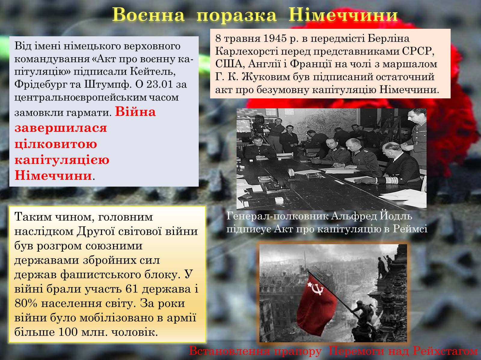 Презентація на тему «Друга Світова війна 1939-1945» - Слайд #18 Презентація на тему «Друга Світова війна 1939-1945» - Слайд #18