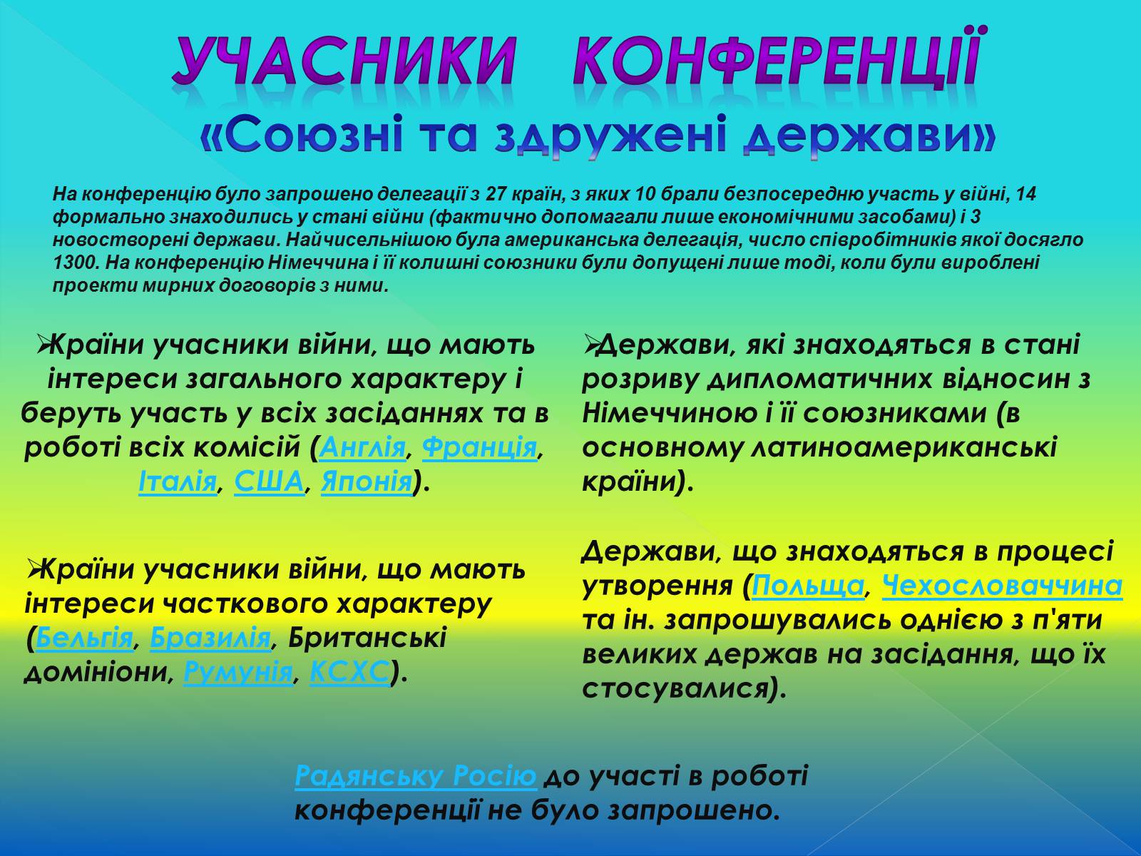 Презентація на тему «Паризька мирна Конференція» (варіант 1) - Слайд #2