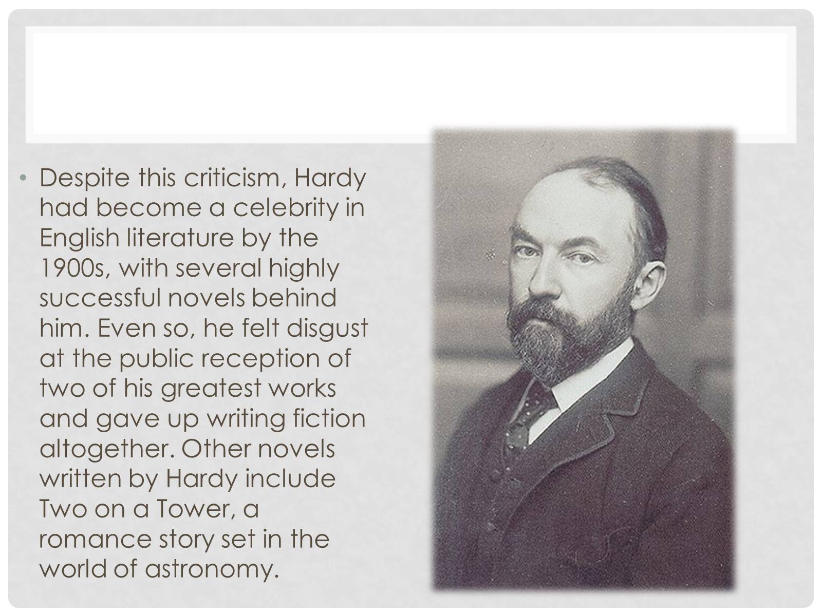 Презентація на тему «Thomas hardy» (варіант 1) - Слайд #8 Презентація на тему «Thomas hardy» (варіант 1) - Слайд #8