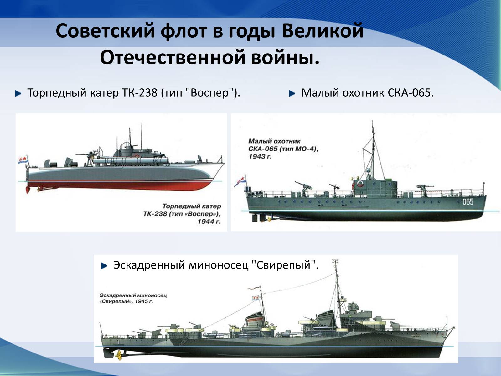 Презентація на тему «Вооружение СССР в период Второй мировой войны. Военно-морской флот» - Слайд #10 Презентація на тему «Вооружение СССР в период Второй мировой войны. Военно-морской флот» - Слайд #10