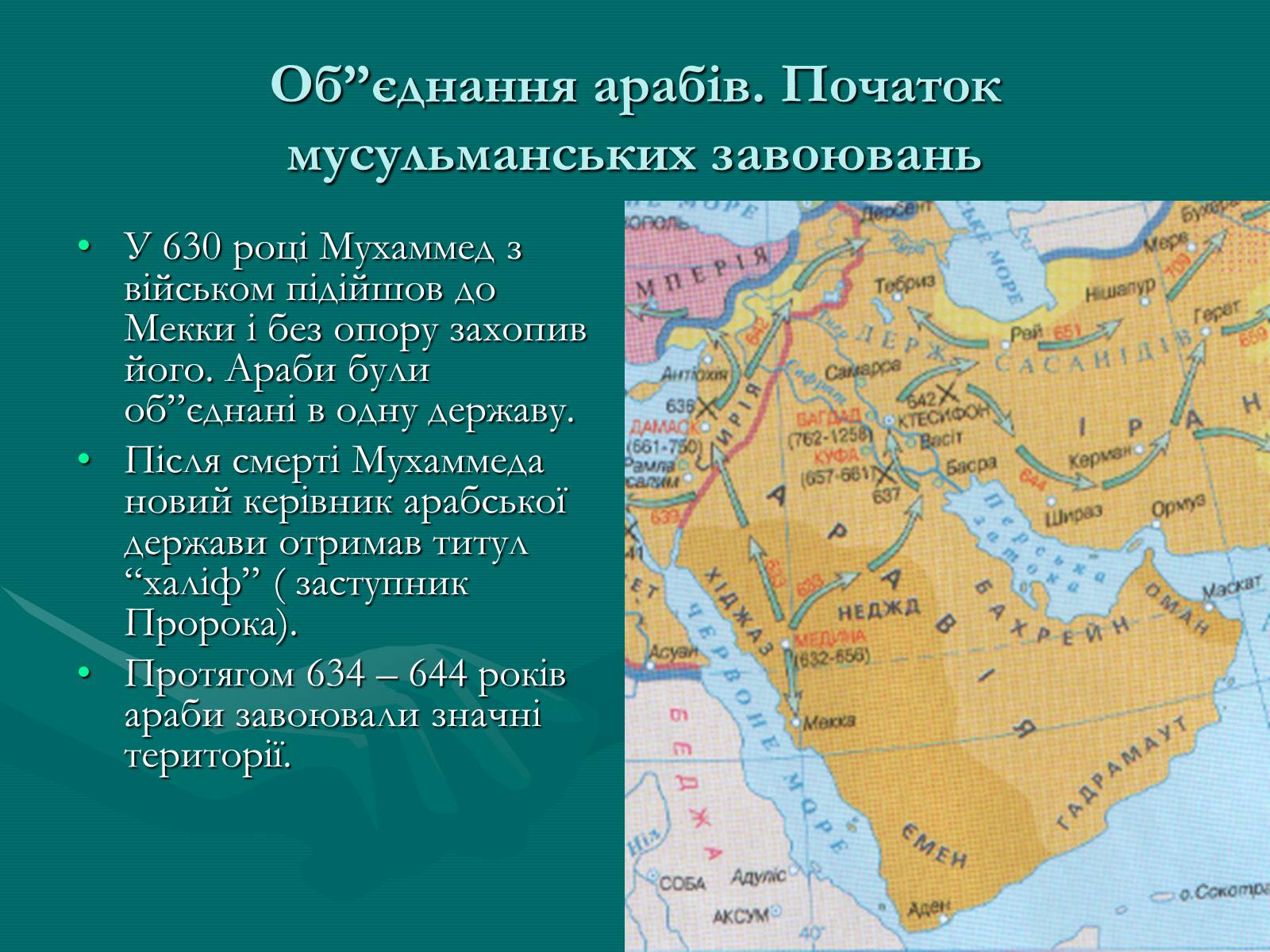 Презентація на тему «Арабський халіфат» - Слайд #6 Презентація на тему «Арабський халіфат» - Слайд #6