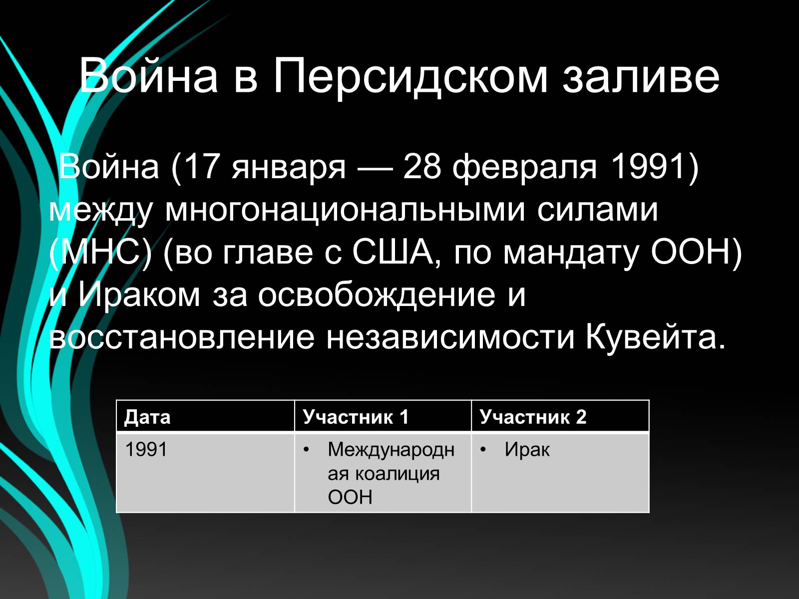 Презентація на тему «Войны конца ХХ – начала ХХI века» - Слайд #16 Презентація на тему «Войны конца ХХ – начала ХХI века» - Слайд #16