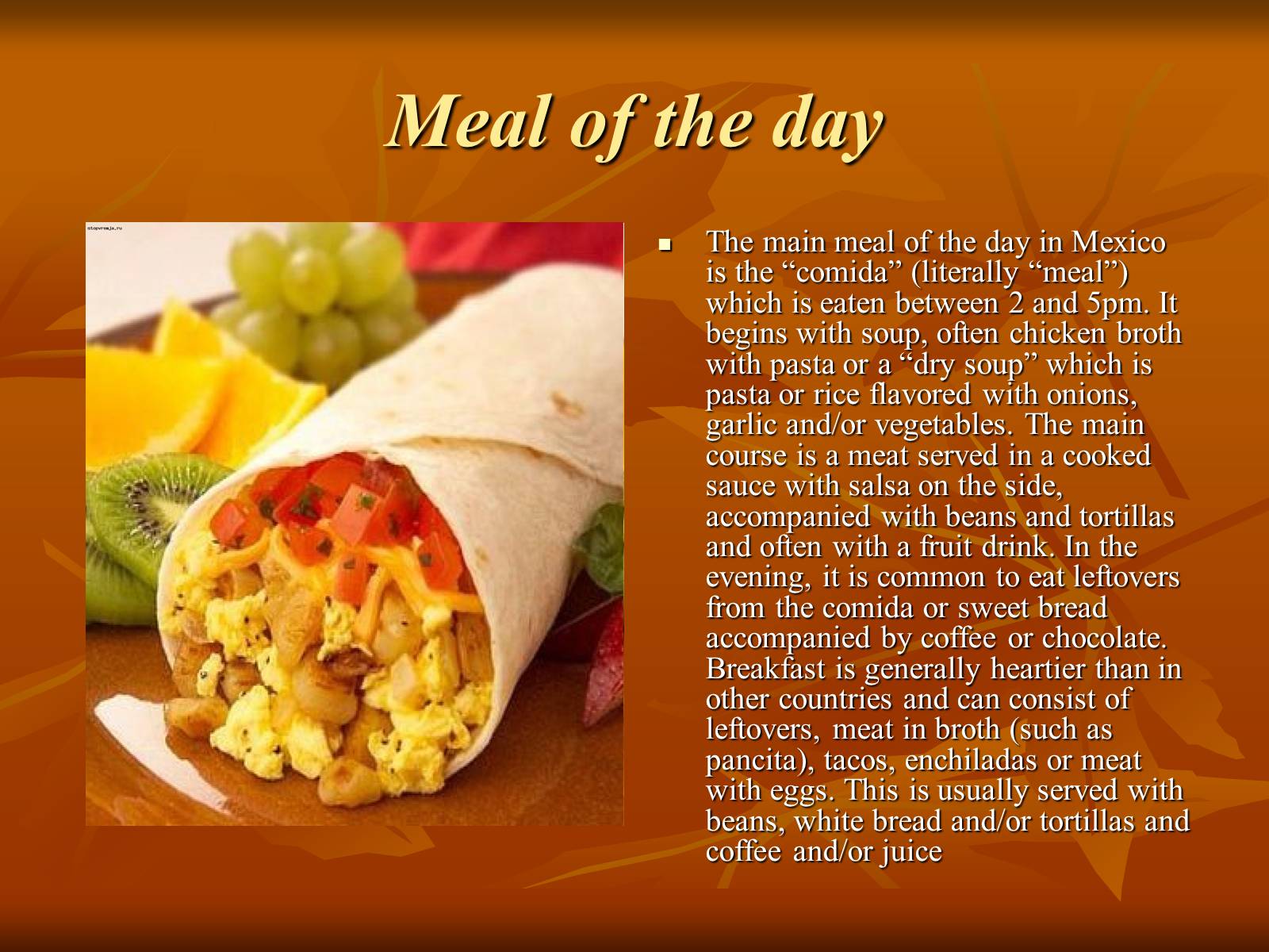 Презентація на тему «National cuisine of Mexico» - Слайд #4