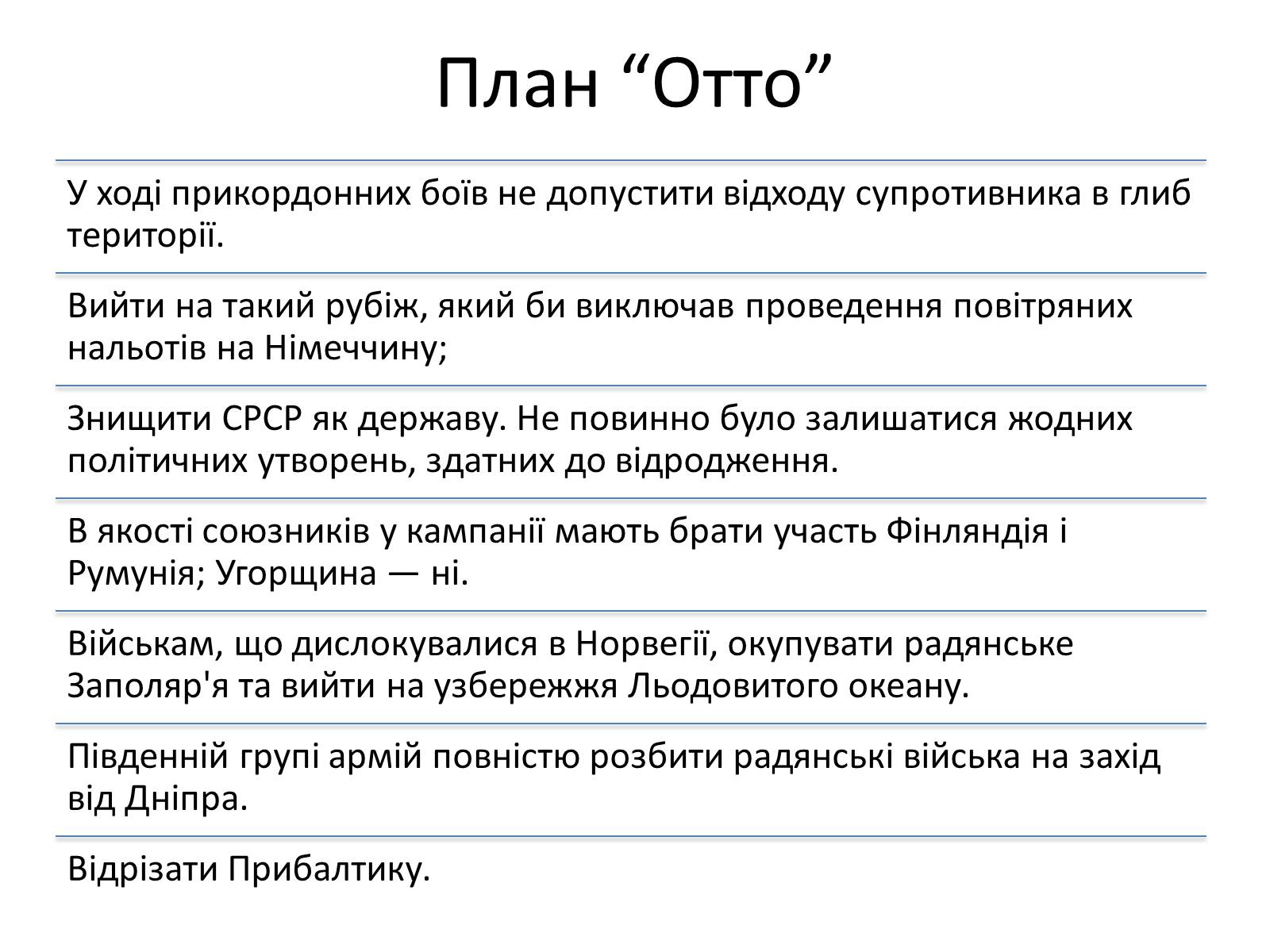 Презентація на тему «План «Барбаросса»» - Слайд #12 Презентація на тему «План «Барбаросса»» - Слайд #12