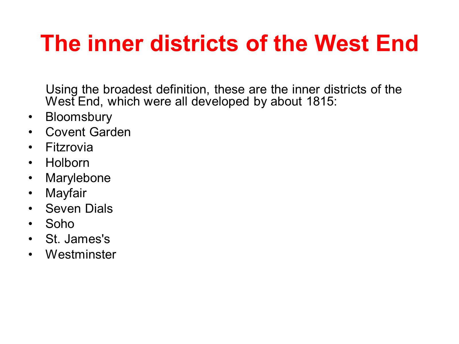 Презентація на тему «The West End of London» - Слайд #8 Презентація на тему «The West End of London» - Слайд #8
