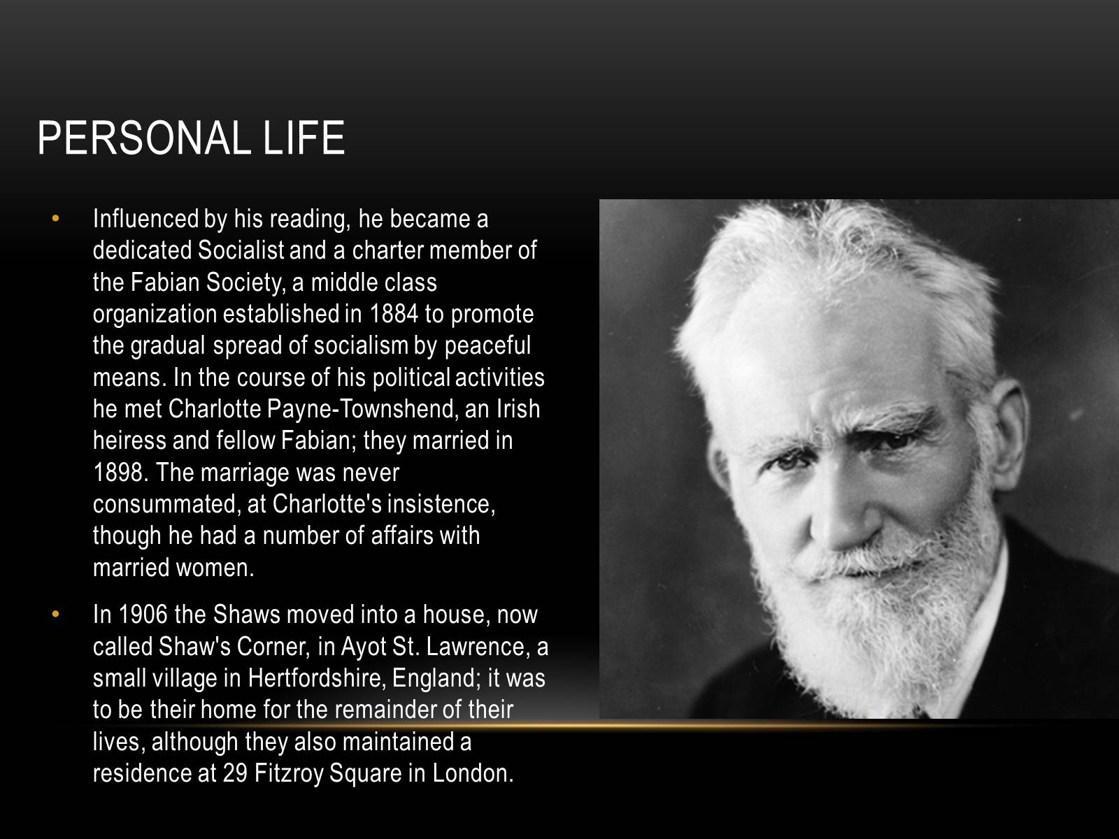 Презентація на тему «George Bernard Shaw» - Слайд #4 Презентація на тему «George Bernard Shaw» - Слайд #4