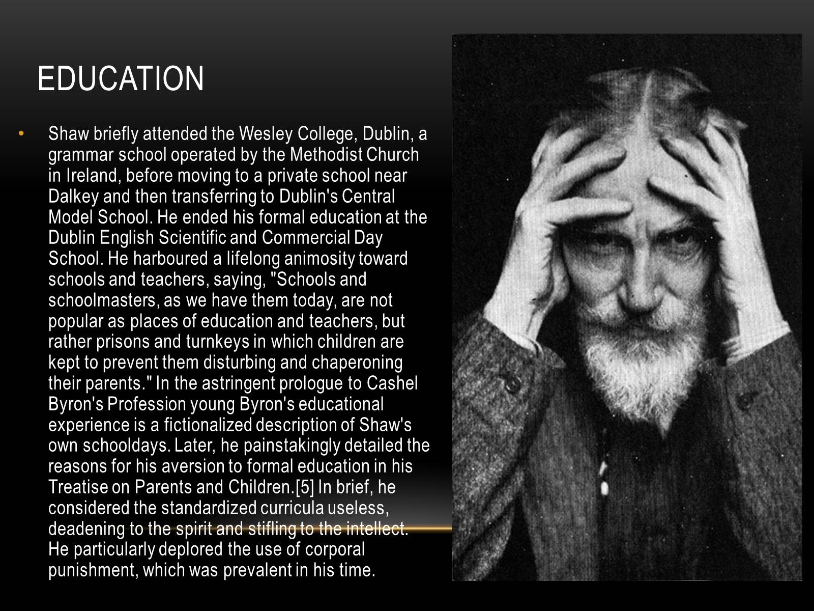 Презентація на тему «George Bernard Shaw» - Слайд #5 Презентація на тему «George Bernard Shaw» - Слайд #5