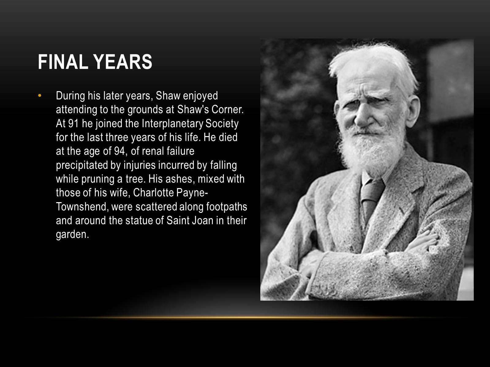 Презентація на тему «George Bernard Shaw» - Слайд #7 Презентація на тему «George Bernard Shaw» - Слайд #7