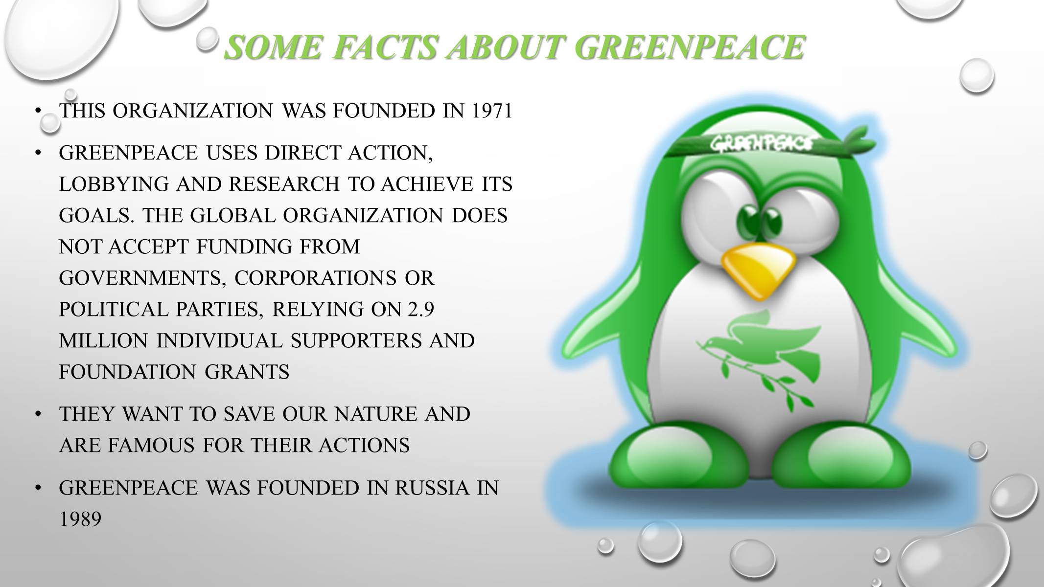 Презентація на тему «Greenpeace» (варіант 2) - Слайд #6 Презентація на тему «Greenpeace» (варіант 2) - Слайд #6