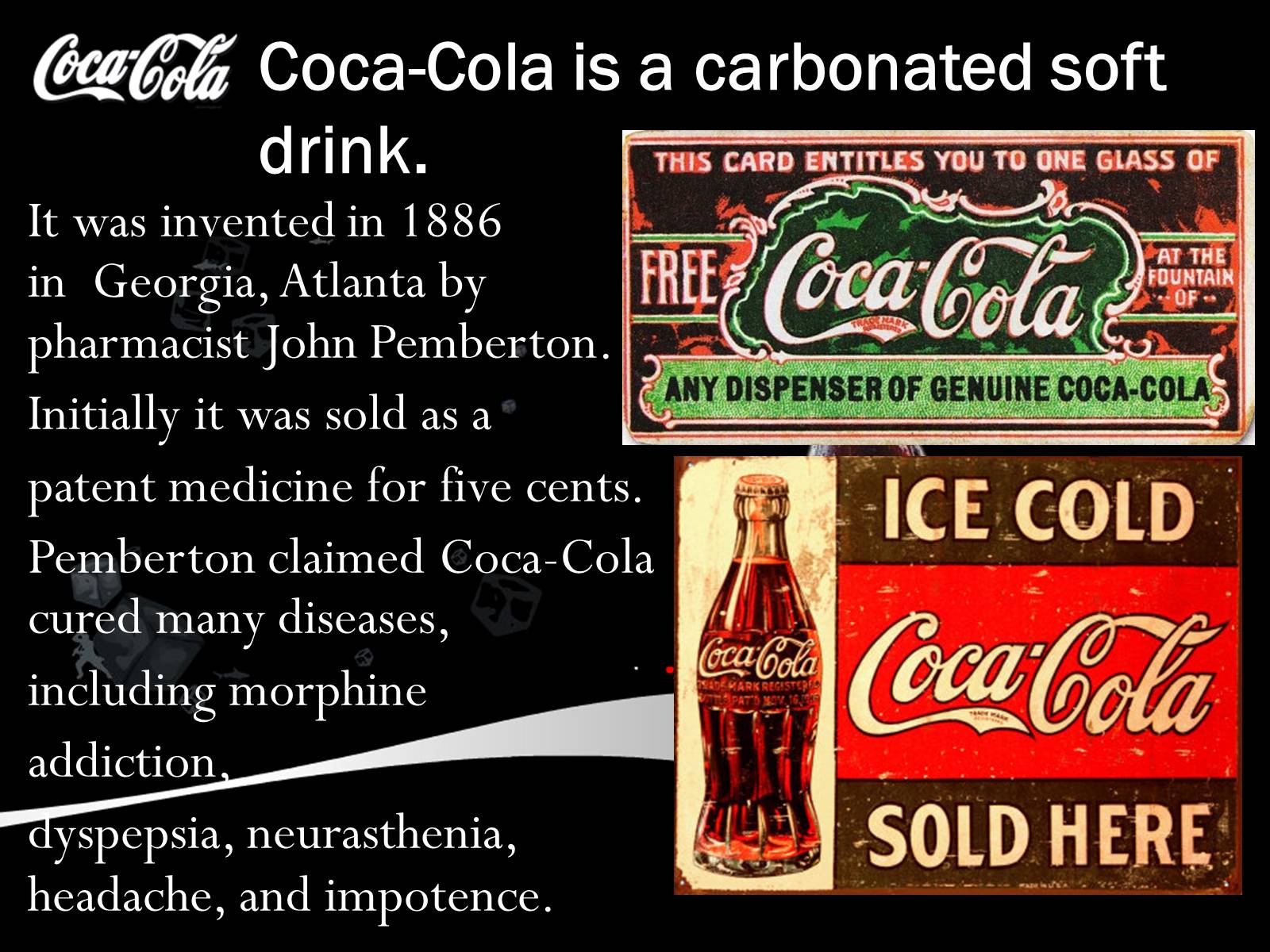 Презентація на тему «Coca Cola» (варіант 2) - Слайд #2 Презентація на тему «Coca Cola» (варіант 2) - Слайд #2