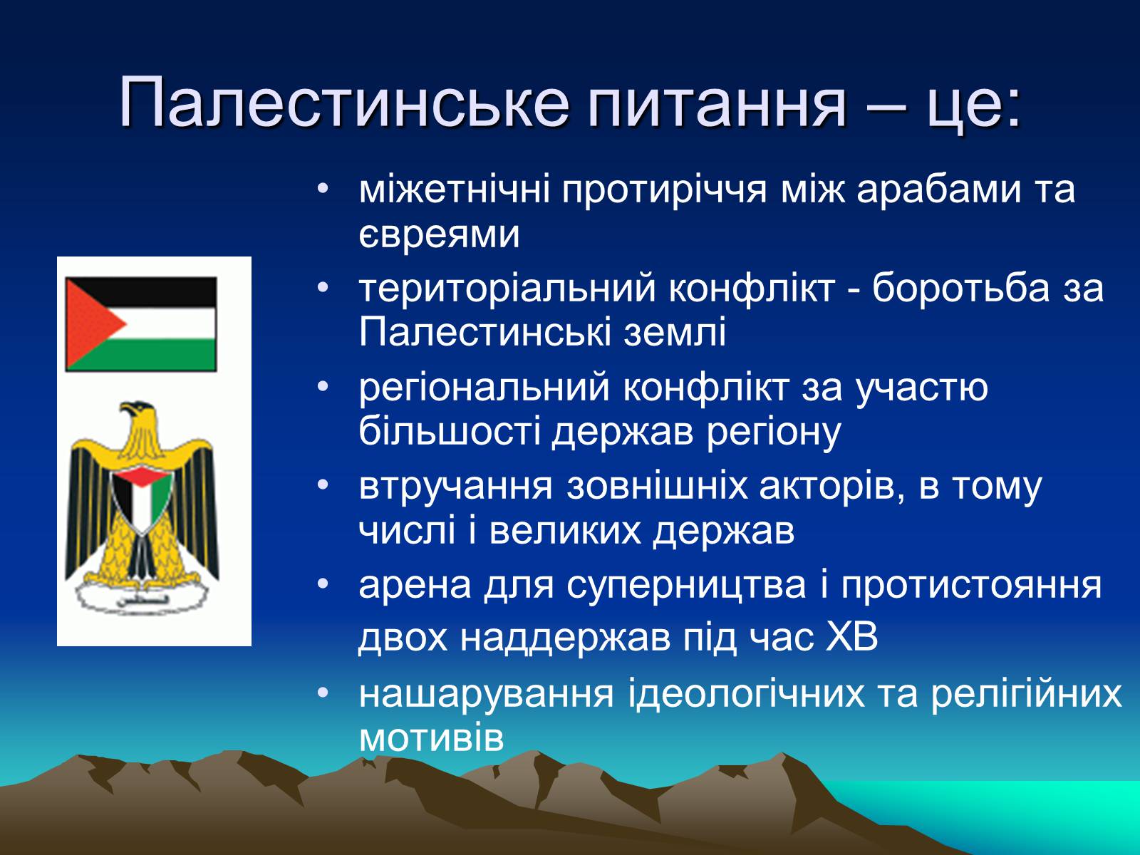Презентація на тему «Палестинське питання» - Слайд #2 Презентація на тему «Палестинське питання» - Слайд #2