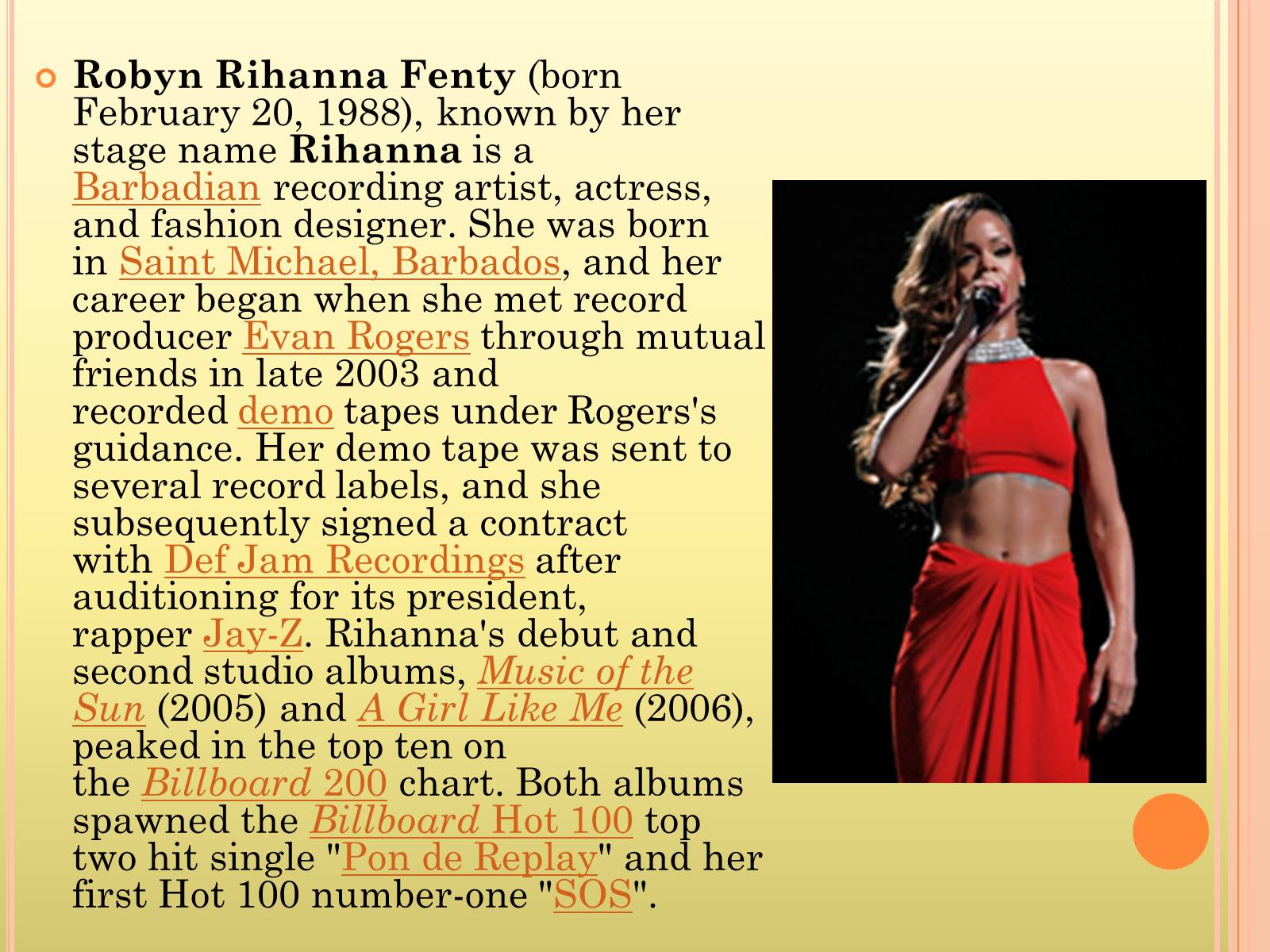Презентація на тему «Rihanna» - Слайд #2 Презентація на тему «Rihanna» - Слайд #2