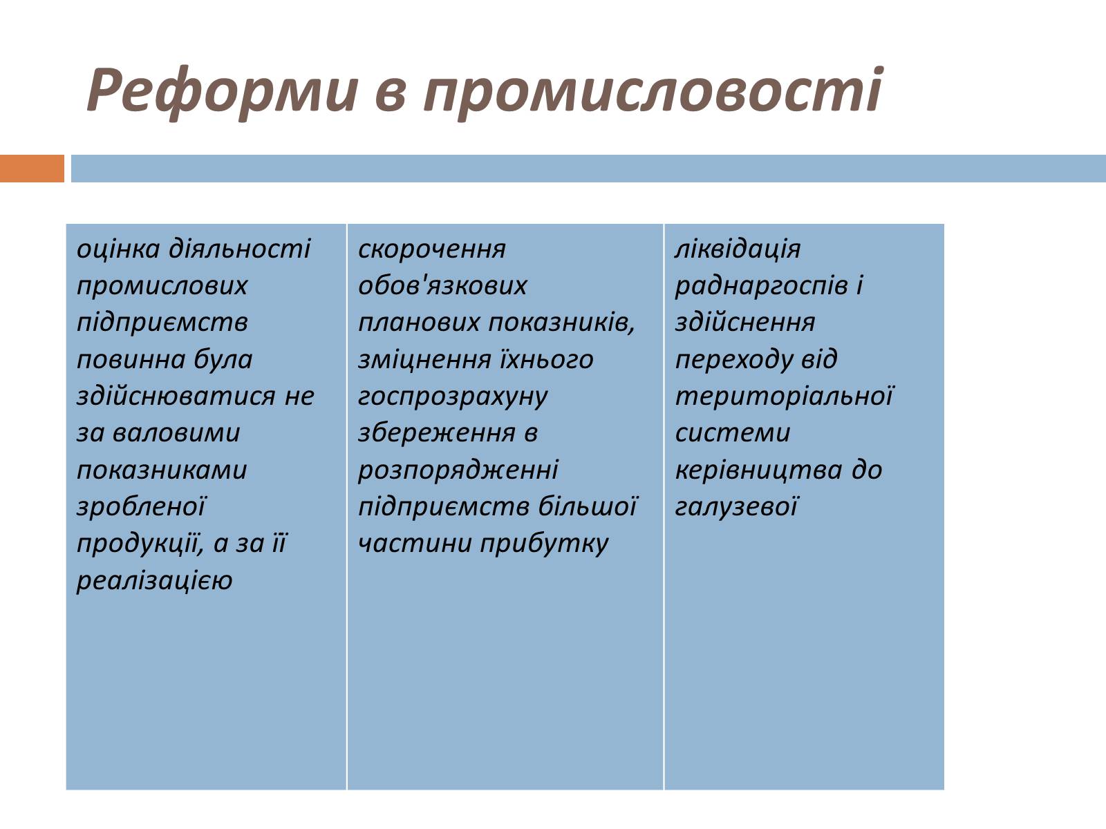 Презентація на тему «Косигінські реформи» (варіант 3) - Слайд #8 Презентація на тему «Косигінські реформи» (варіант 3) - Слайд #8