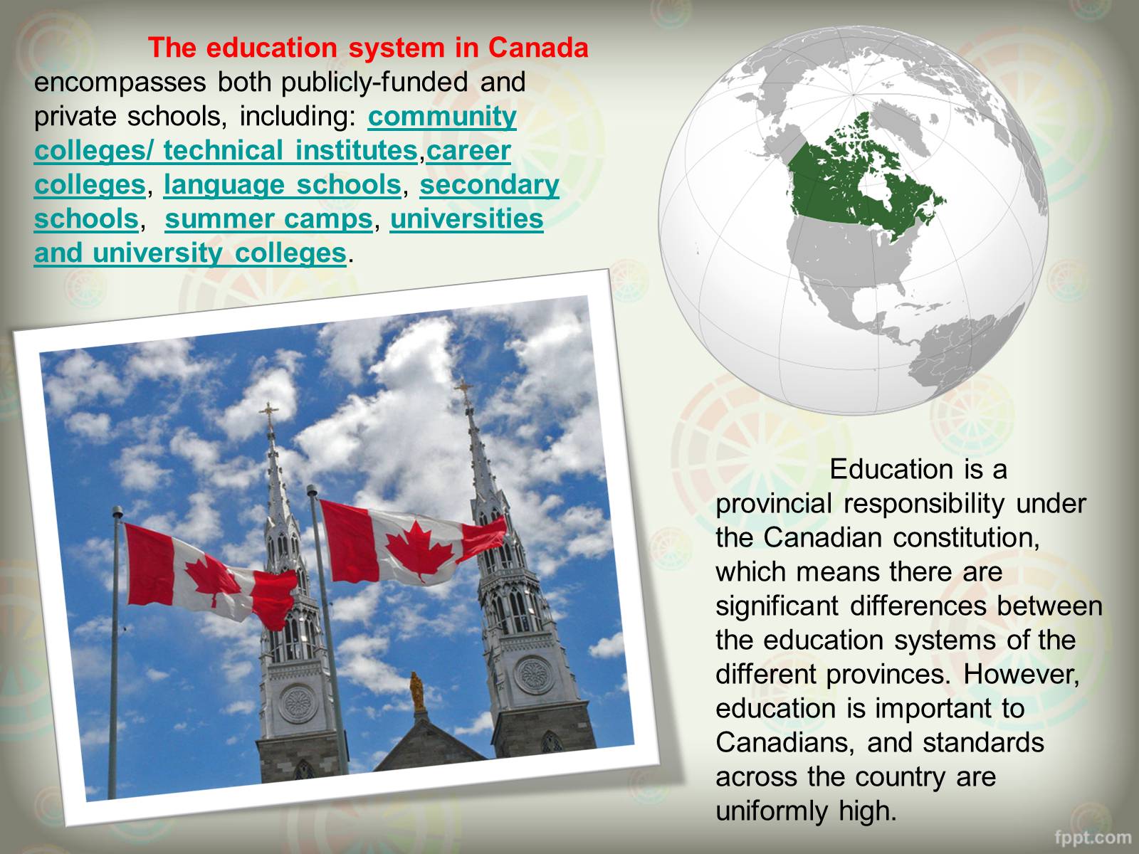 Презентація на тему «Education in Canada» - Слайд #6 Презентація на тему «Education in Canada» - Слайд #6