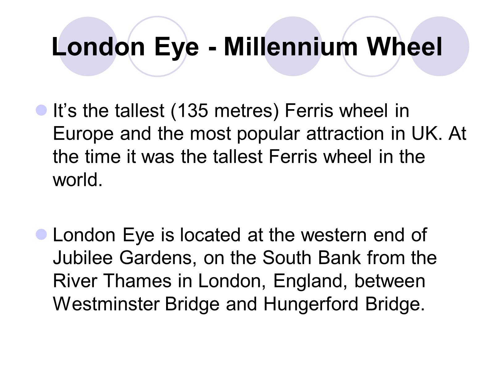 Презентація на тему «London landmarks» - Слайд #5 Презентація на тему «London landmarks» - Слайд #5
