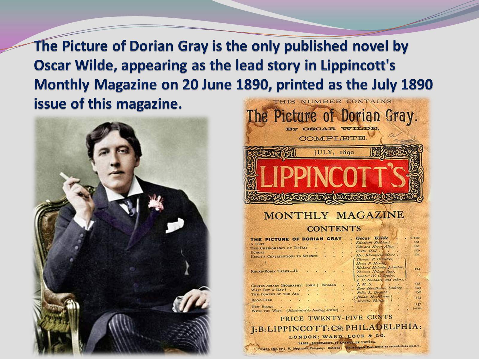 Презентація на тему «The Picture of Dorian Gray» - Слайд #2 Презентація на тему «The Picture of Dorian Gray» - Слайд #2