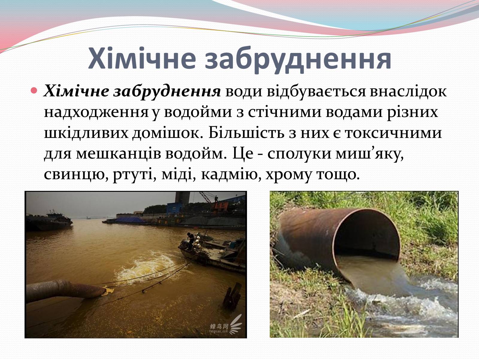 Презентація на тему «Забруднення води» - Слайд #4 Презентація на тему «Забруднення води» - Слайд #4