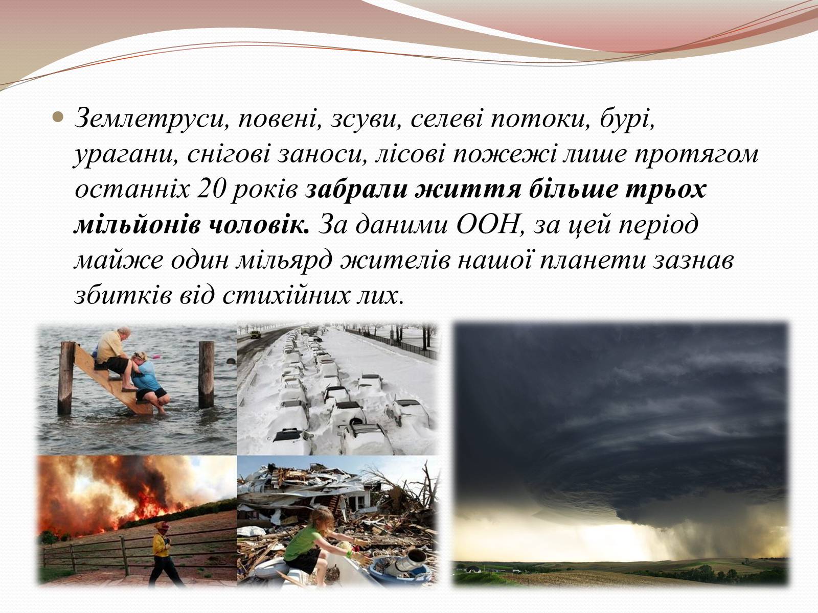 Презентація на тему «Стихійні лиха» - Слайд #2 Презентація на тему «Стихійні лиха» - Слайд #2
