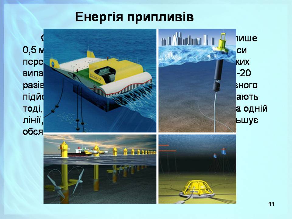 Презентація на тему «Альтернативні джерела енергії» (варіант 13) - Слайд #11 Презентація на тему «Альтернативні джерела енергії» (варіант 13) - Слайд #11