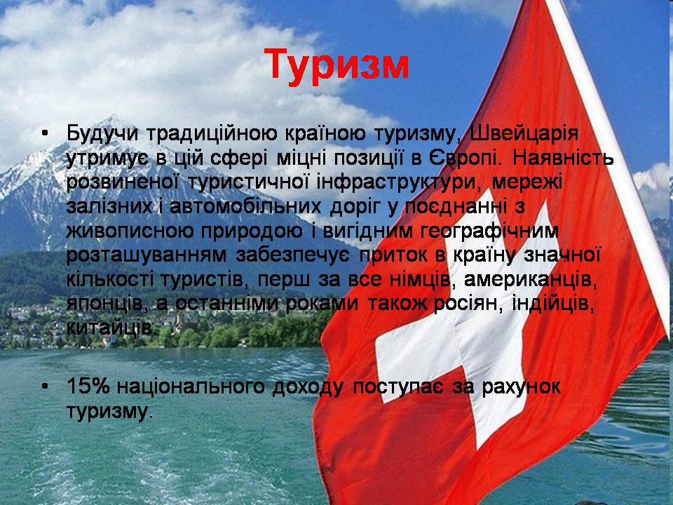 Презентація на тему «Швейцарія» - Слайд #22 Презентація на тему «Швейцарія» - Слайд #22