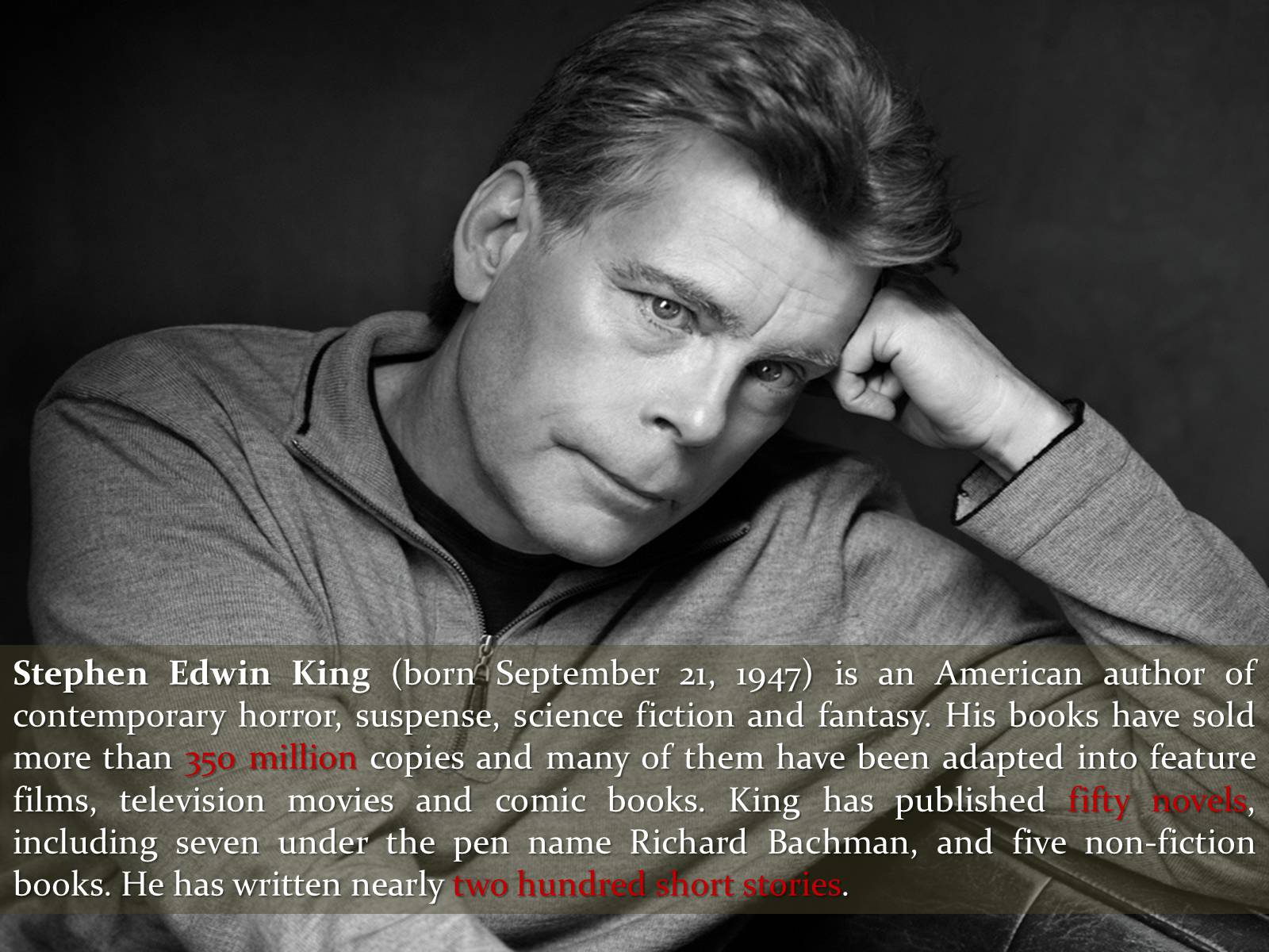 Презентація на тему «Stephen Edwin King» - Слайд #1 Презентація на тему «Stephen Edwin King» - Слайд #1