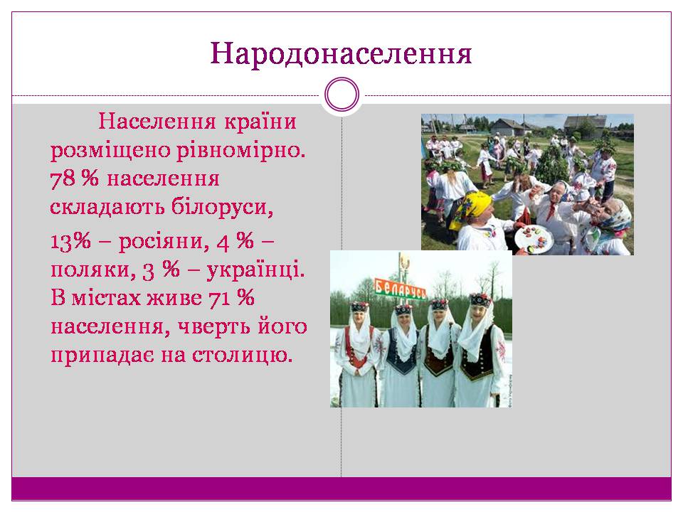 Презентація на тему «Білорусь» (варіант 7) - Слайд #5 Презентація на тему «Білорусь» (варіант 7) - Слайд #5