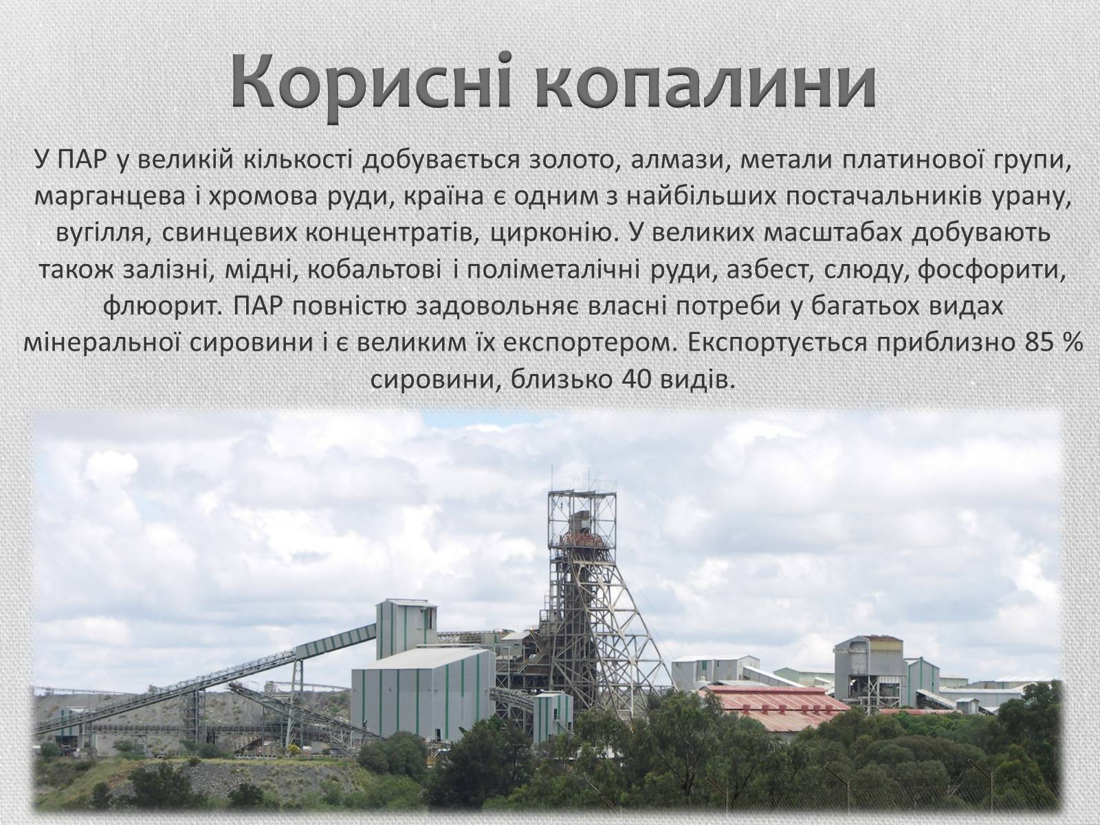 Презентація на тему «Південно-Африканська Республіка» (варіант 5) - Слайд #8 Презентація на тему «Південно-Африканська Республіка» (варіант 5) - Слайд #8