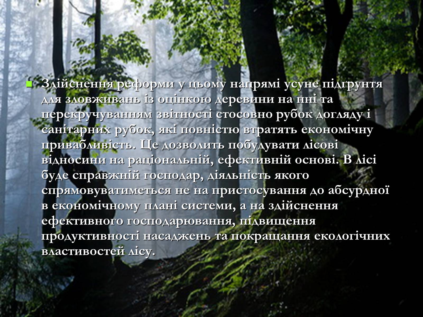 Презентація на тему «Легені землі. Проблеми збереження лісів» - Слайд #21 Презентація на тему «Легені землі. Проблеми збереження лісів» - Слайд #21