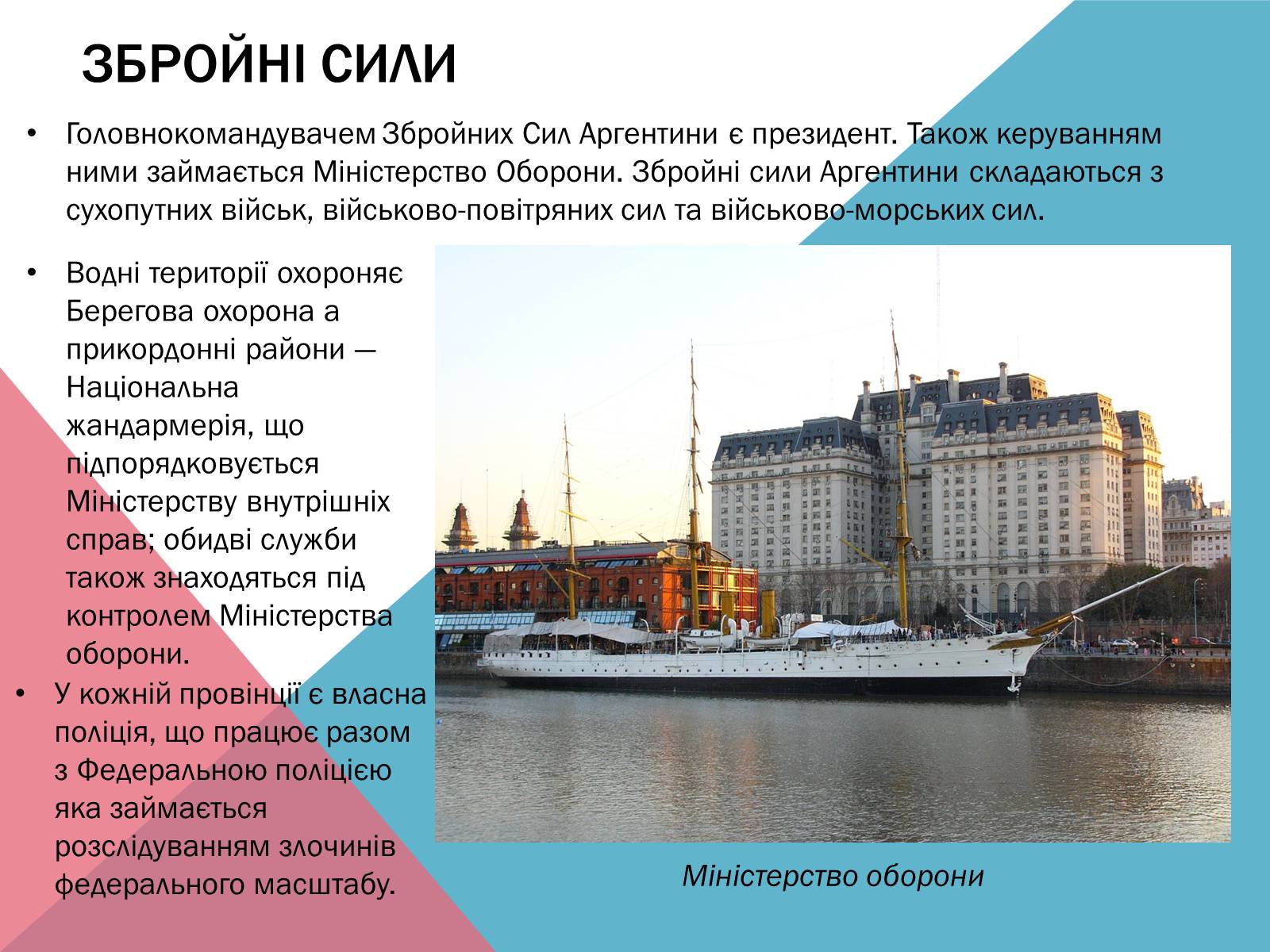 Презентація на тему «Аргентина» (варіант 5) - Слайд #15 Презентація на тему «Аргентина» (варіант 5) - Слайд #15