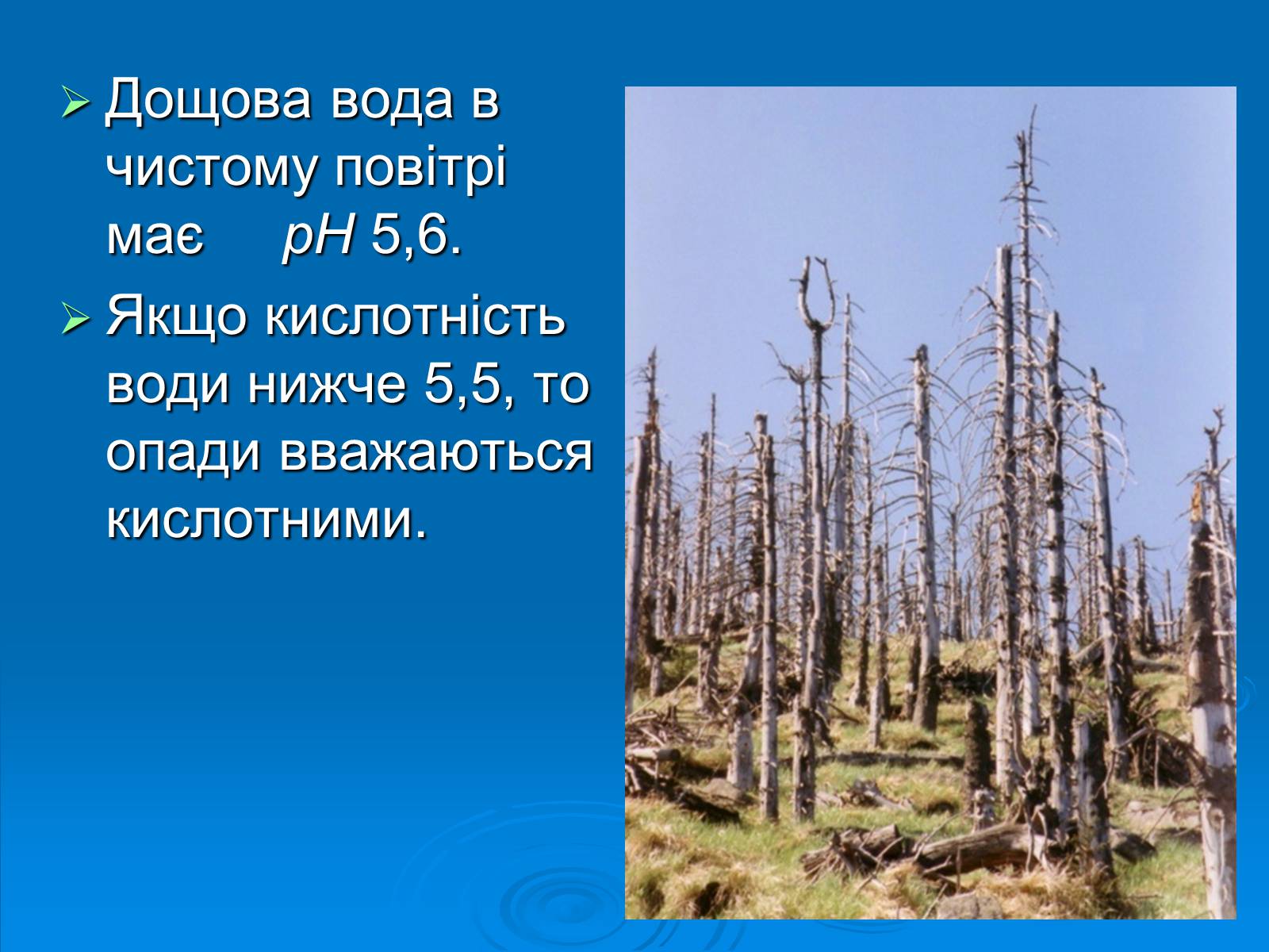 Презентація на тему «Кислотні дощі» (варіант 12) - Слайд #6 Презентація на тему «Кислотні дощі» (варіант 12) - Слайд #6